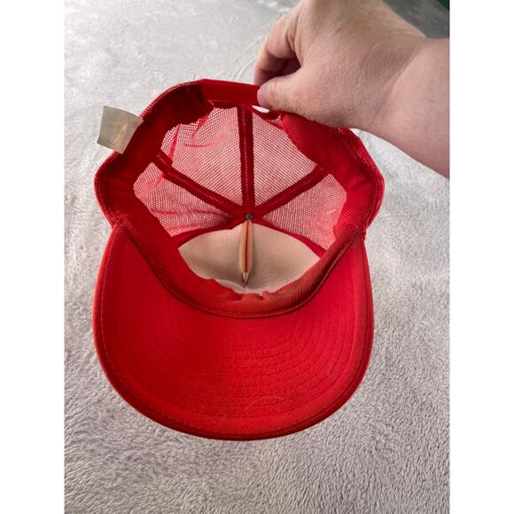 Lambert’s Cafe Sikeston Ozark Missouri "Throwed Rolls” Red Trucker Hat - Picture 6 of 7
